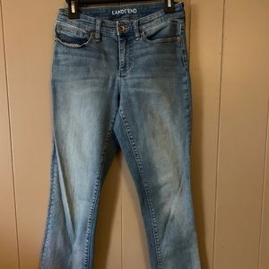 [LAND’S END] Women’s Mid Rise Straight Leg Jeans